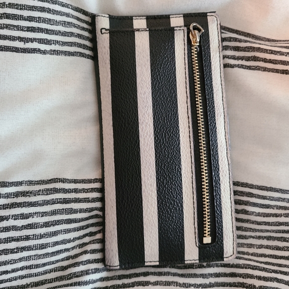 Black and White Striped Kate Spade Wallet - Picture 2 of 5
